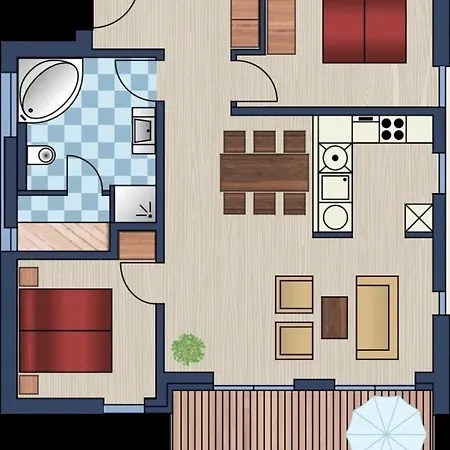 Heimathafen 48 2 S Apartamento *